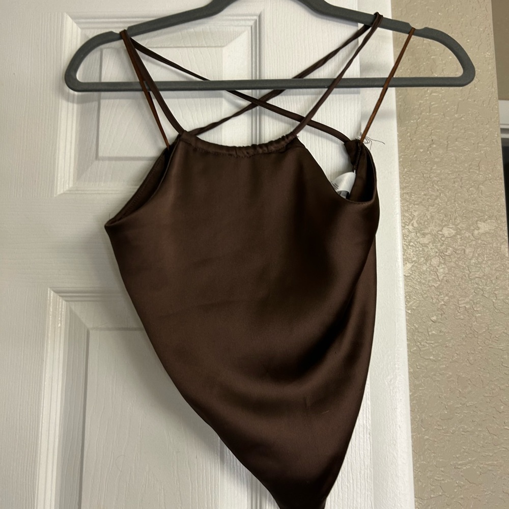 Never worn GARAGE tie up back crop top!